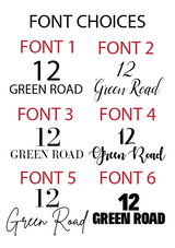 Stripe Design House Name/Number High Quality Acrylic Outdoor Or Inside Sign Including Fixtures & Standoffs - Assorted Colours & Fonts (See Images) by WinsterCreations™ Official Store