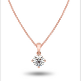 Sirius Solitaire Necklace - Multiple Sizes by Brilliant Carbon