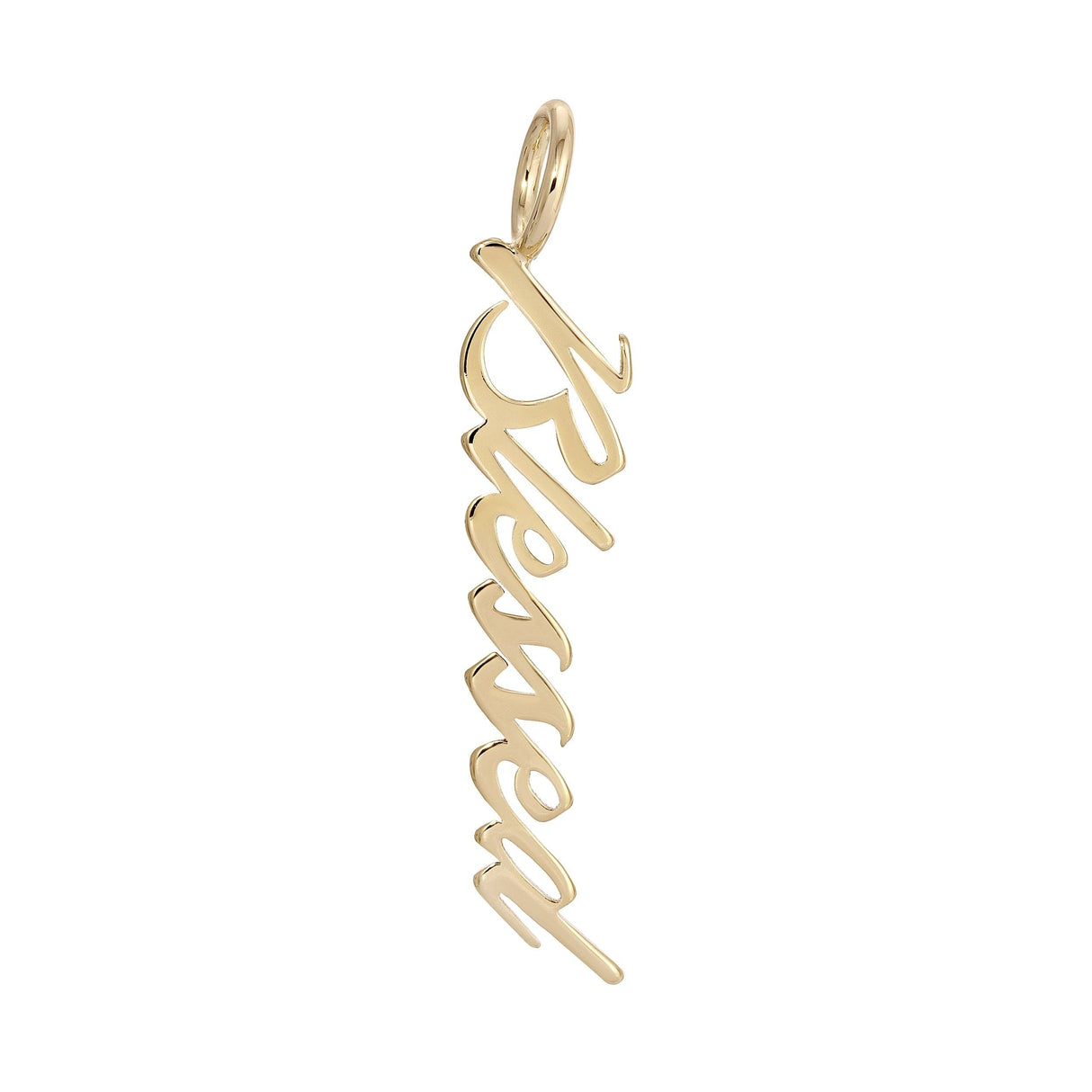 Script Pendant Blessed by eklexic jewelry