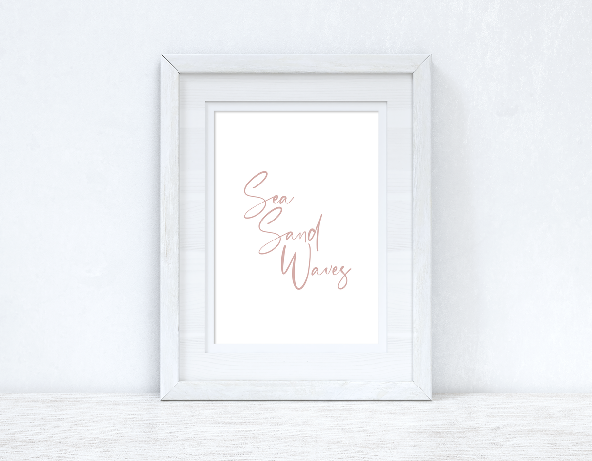 Sea Sand Waves Nude Summer Seasonal Wall Home Decor Print by WinsterCreations™ Official Store