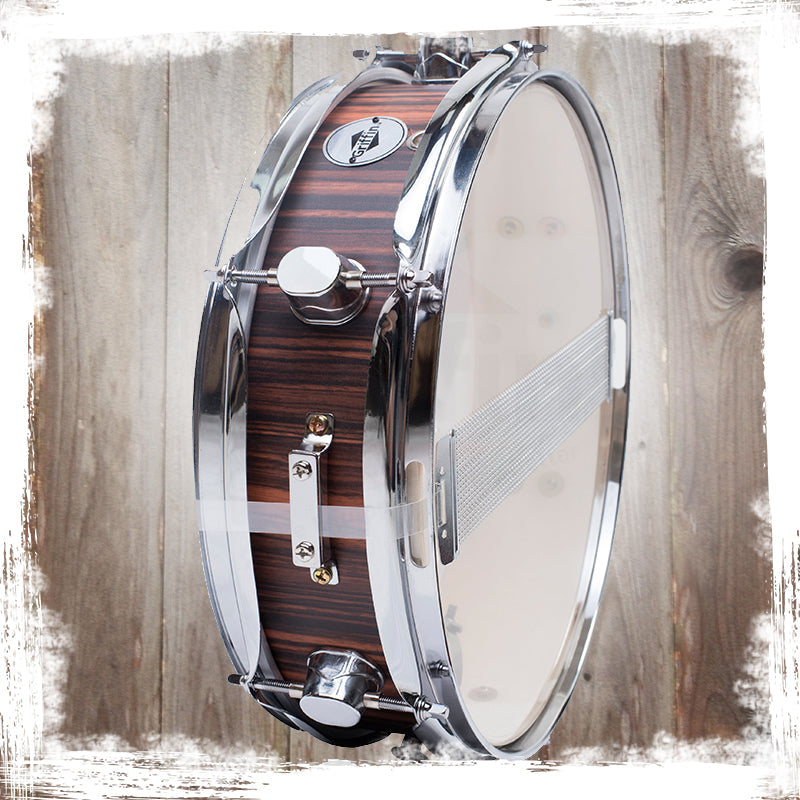 Piccolo Snare Drum 13" x 3.5" by GRIFFIN - 100% Poplar Wood Shell with Black Hickory Finish & Coated Drum Head - Drummers Deluxe Percussion by GeekStands.com