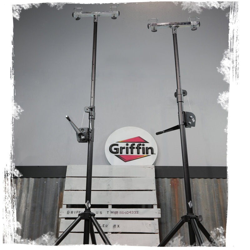 Light Trussing Stands by GRIFFIN - T Adapter DJ Booth Kit & Truss System for Lighting Cans & Speakers - Pro-Audio Stage Platform Hardware Mounting Kit by GeekStands.com