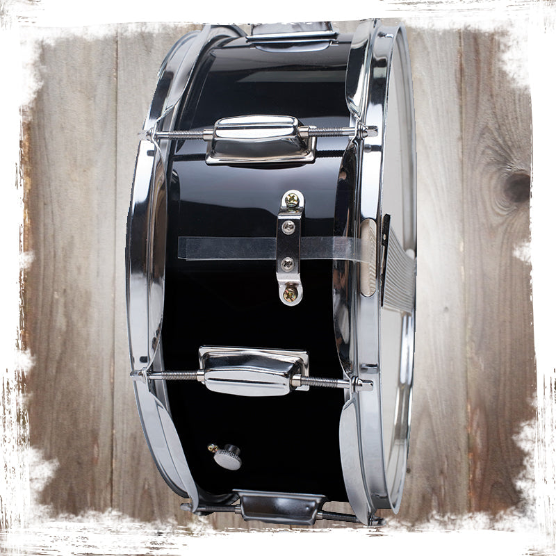 GRIFFIN Snare Drum - Poplar Wood Shell 14" x 5.5" with Black PVC & Coated Head - Acoustic Marching Percussion Musical Instrument Set with Drummers Key by GeekStands.com