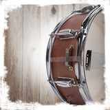 GRIFFIN Snare Drum - Poplar Wood Shell 14" x 5.5" with Flat Hickory PVC - 8 Metal Tuning Lugs by GeekStands.com