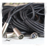 Dynamic Vocal Microphones with XLR Mic Cables & Clips (3 Pack) by FAT TOAD - Cardioid Handheld by GeekStands.com