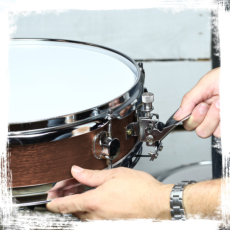 Piccolo Snare Drum 13" x 3.5" by GRIFFIN - 100% Poplar Wood Shell with Black Hickory Finish & Coated Drum Head - Drummers Acoustic Marching Kit by GeekStands.com