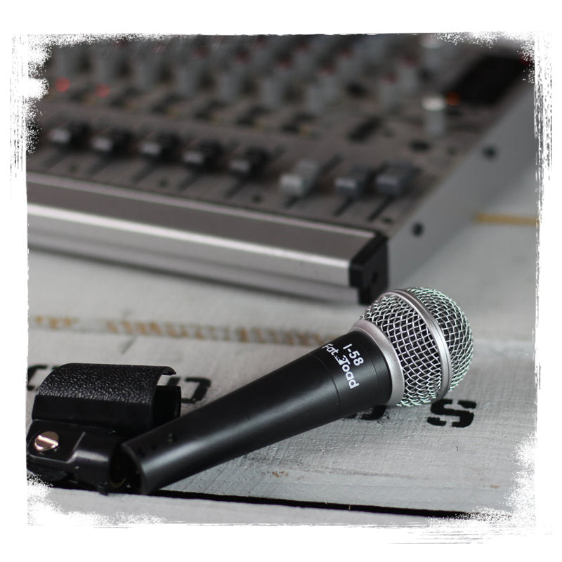 Cardioid Microphones with Clips (4 Pack) by FAT TOAD - Vocal Handheld, Wired Unidirectional Mic - Singing Microphone for Music Stage Performance by GeekStands.com