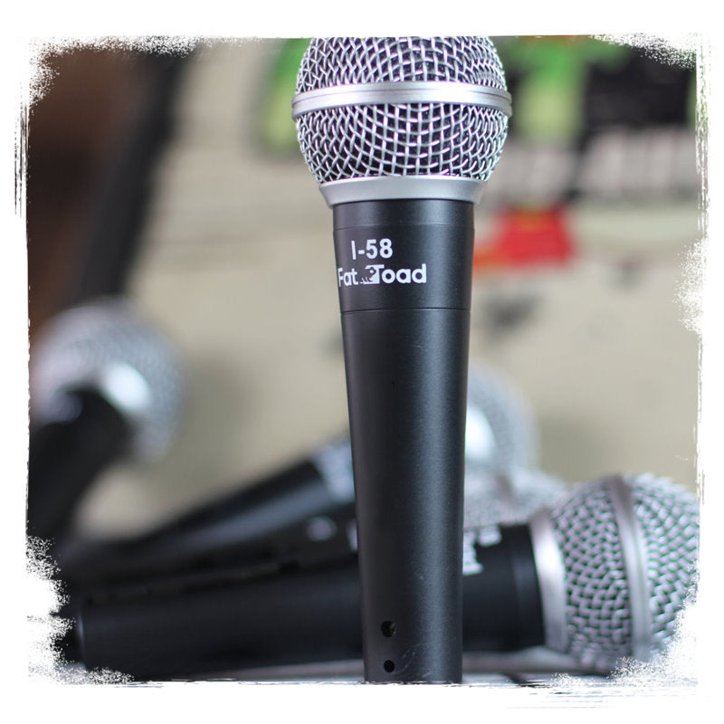 Cardioid Dynamic Microphone with Mic Clip by FAT TOAD - Vocal Handheld, Unidirectional Mic - Singing Wired Microphone for Music Stage Performances by GeekStands.com