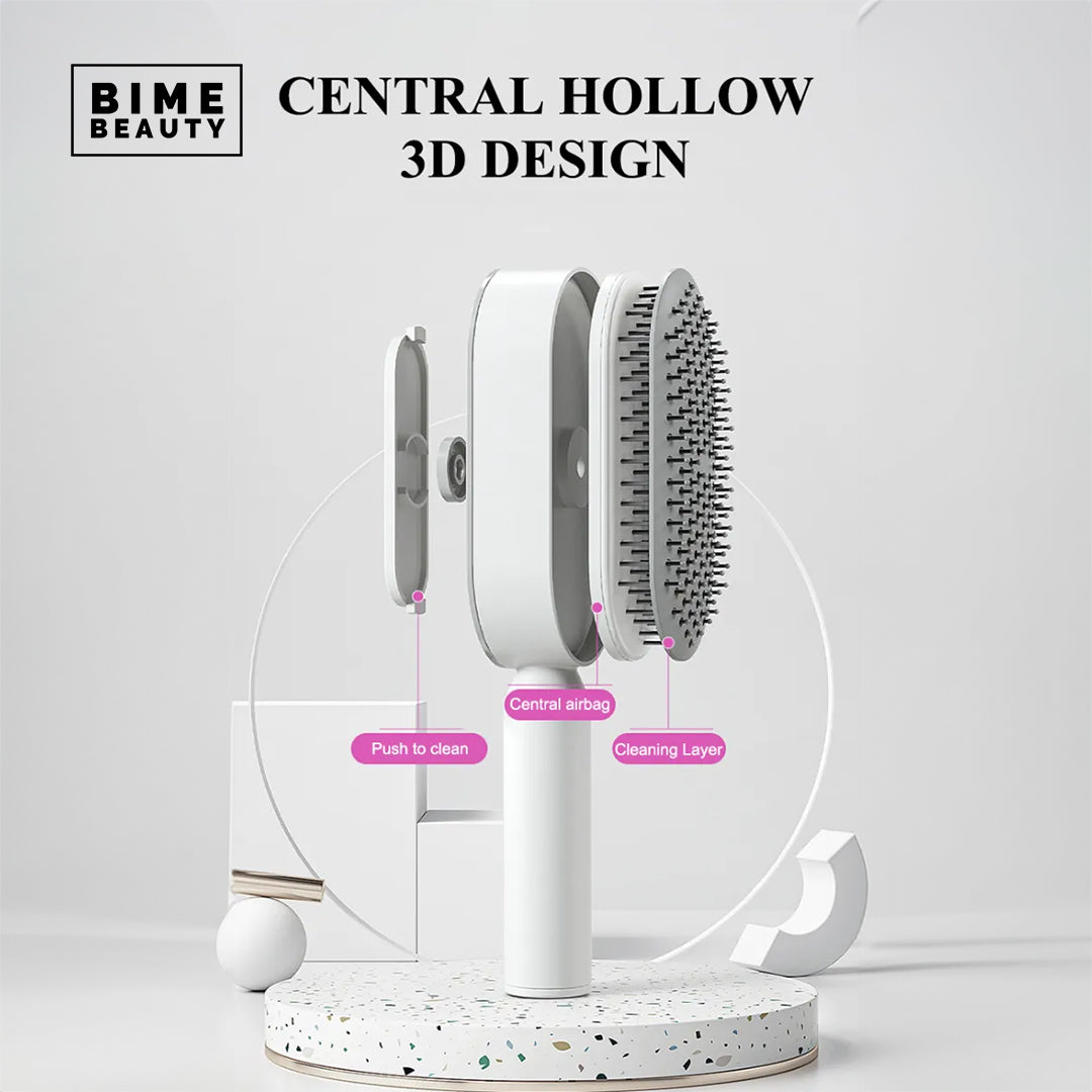 Self-Cleaning Hair Brush by BimeBeauty