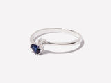 Serpentine Sapphire Silver Ring by Little Sky Stone