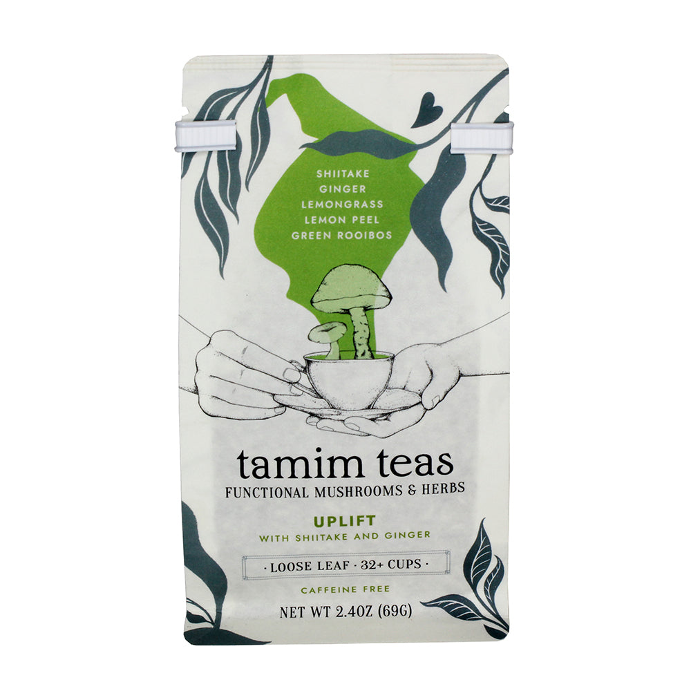 Uplift I Shiitake Mushroom Tea with Ginger and Citrus by Tamim Teas