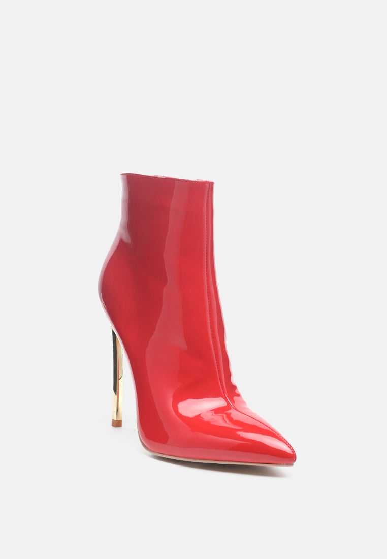 siren patent faux leather bootie by London Rag