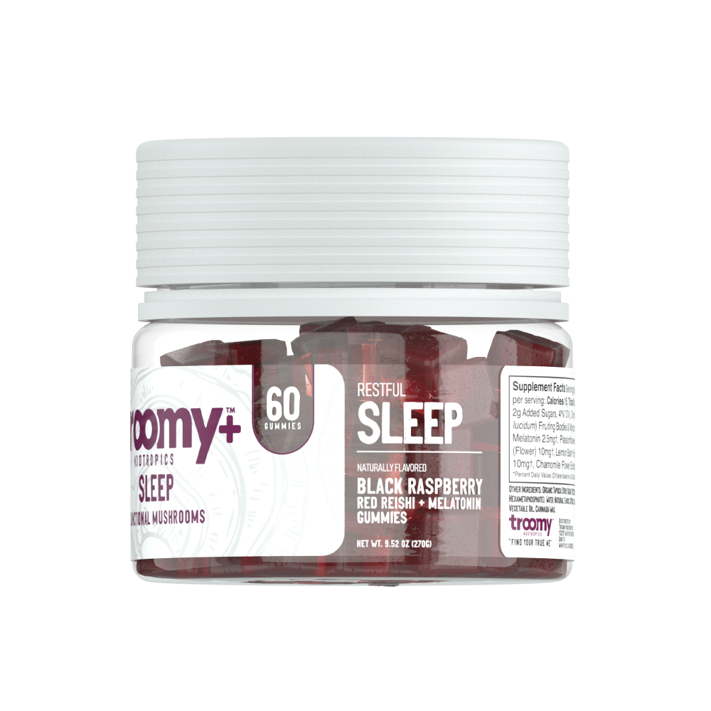 Sleep: Reishi + Melatonin Gummies by Troomy Nootropics