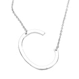 C Monogram Metal Pendant Necklace by Madeline Love