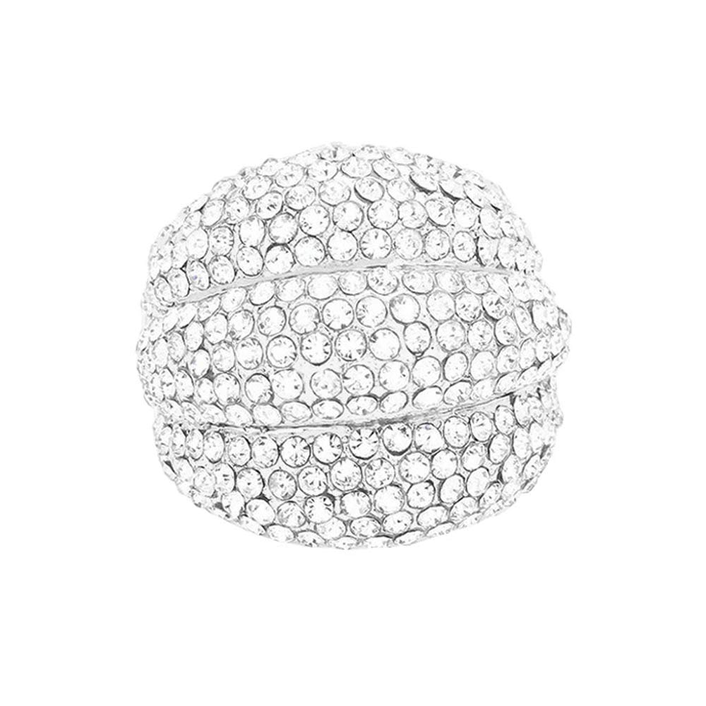 Crystal Pave Stretch Ring by Madeline Love