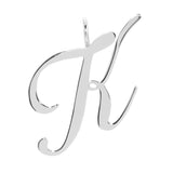 Silver Large Letter Pendants by eklexic jewelry