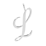 Silver Large Letter Pendants by eklexic jewelry