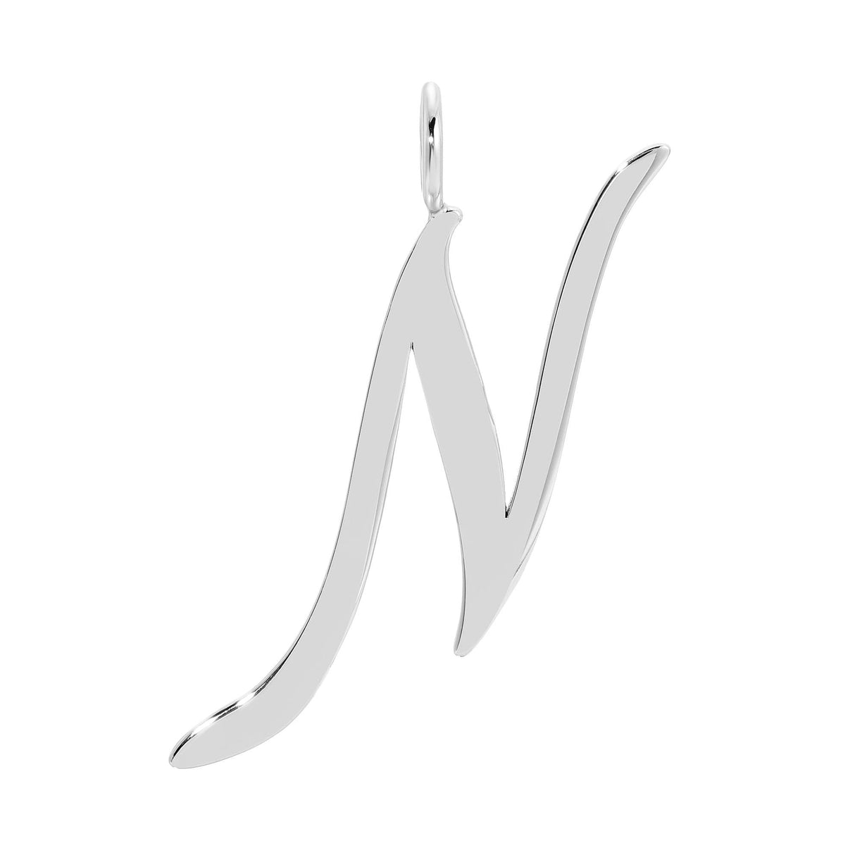 Silver Large Letter Pendants by eklexic jewelry