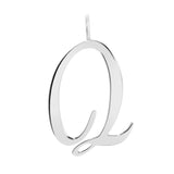 Silver Large Letter Pendants by eklexic jewelry