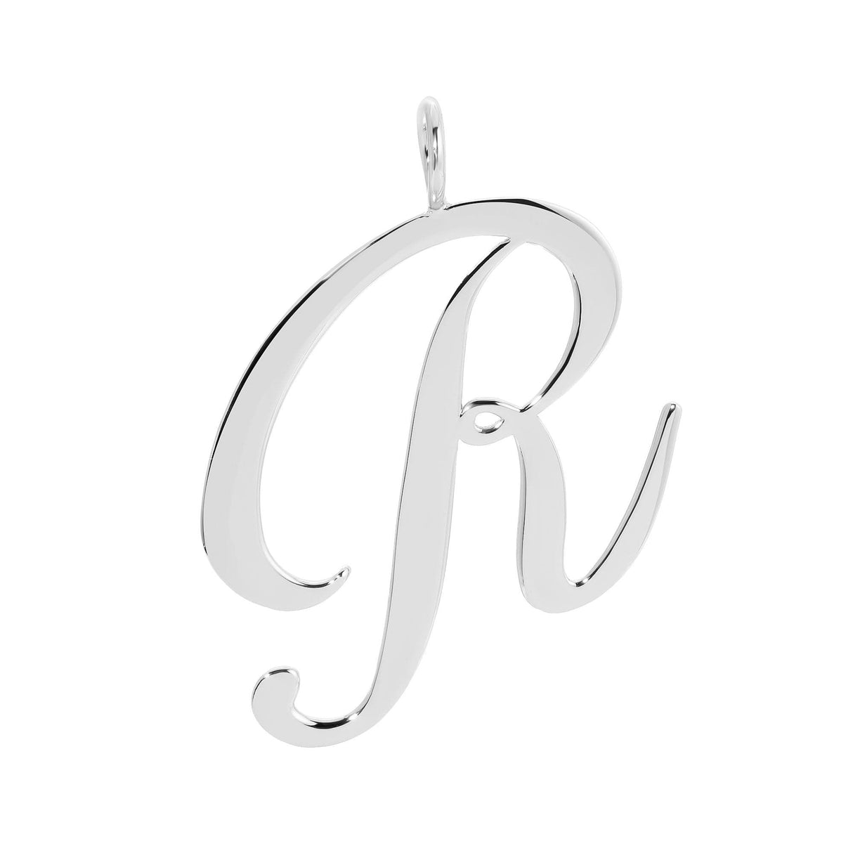 Silver Large Letter Pendants by eklexic jewelry