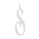 Silver Large Letter Pendants by eklexic jewelry