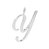 Silver Large Letter Pendants by eklexic jewelry