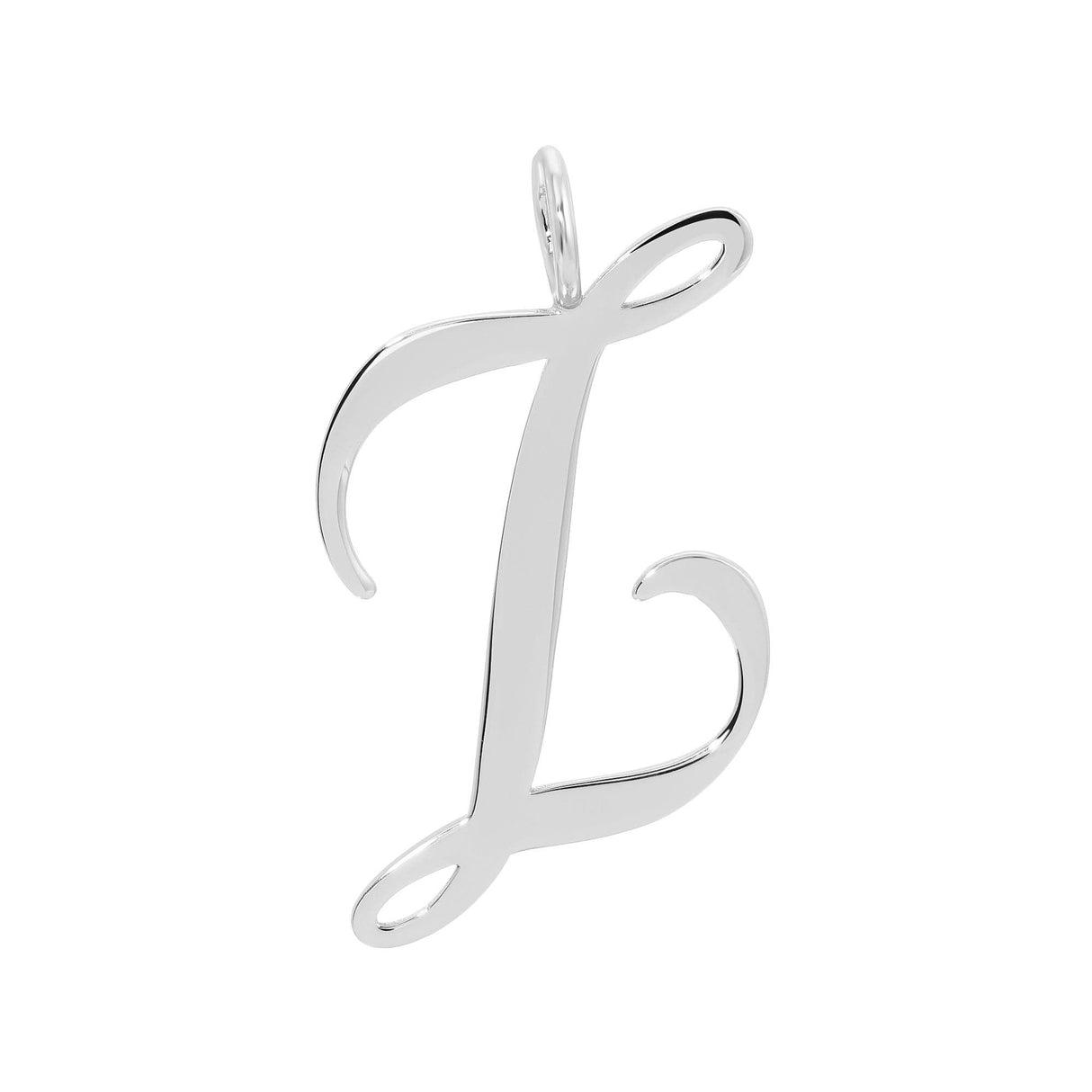 Silver Large Letter Pendants by eklexic jewelry