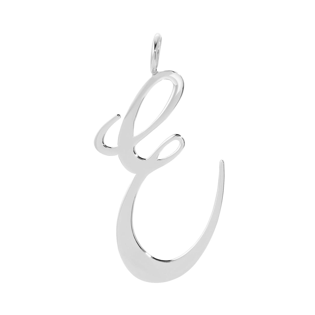 Silver Large Letter Pendants by eklexic jewelry