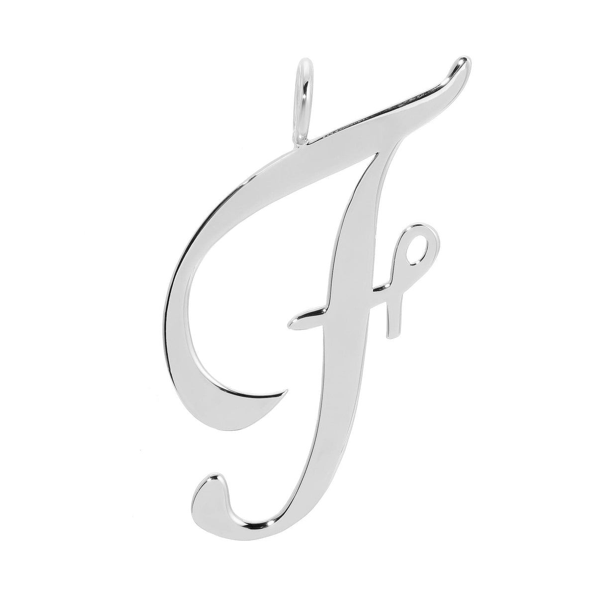 Silver Large Letter Pendants by eklexic jewelry