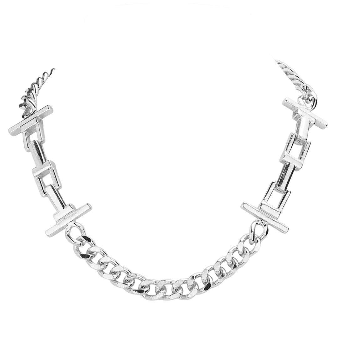 Metal Chain Link Necklace by Madeline Love