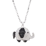 Studded Elephant Pendant Necklace by BeyondEnvy