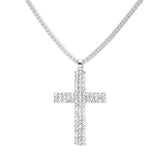 Rhinestone Paved Cross Pendant Jewelry Set by Madeline Love