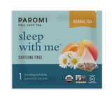 Organic Sleep With Me Herbal Tea, Caffeine Free, in Pyramid Tea Bags by Paromi Tea