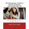 30 Speaking Topics with Sample Answers Q1-30: 120 Speaking Topics 30 Day Pack 1