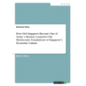 How Did Singapore Become One of Today´s Richest Countries? The Meritocratic Foundations of Singapore's Economic Culture