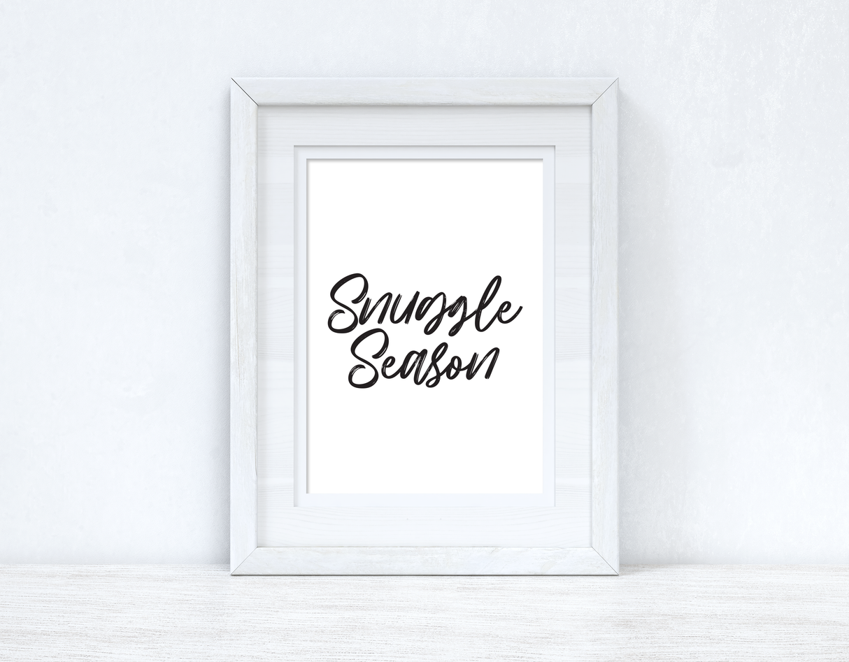 Snuggle Season Autumn Seasonal Wall Home Decor Print by WinsterCreations™ Official Store