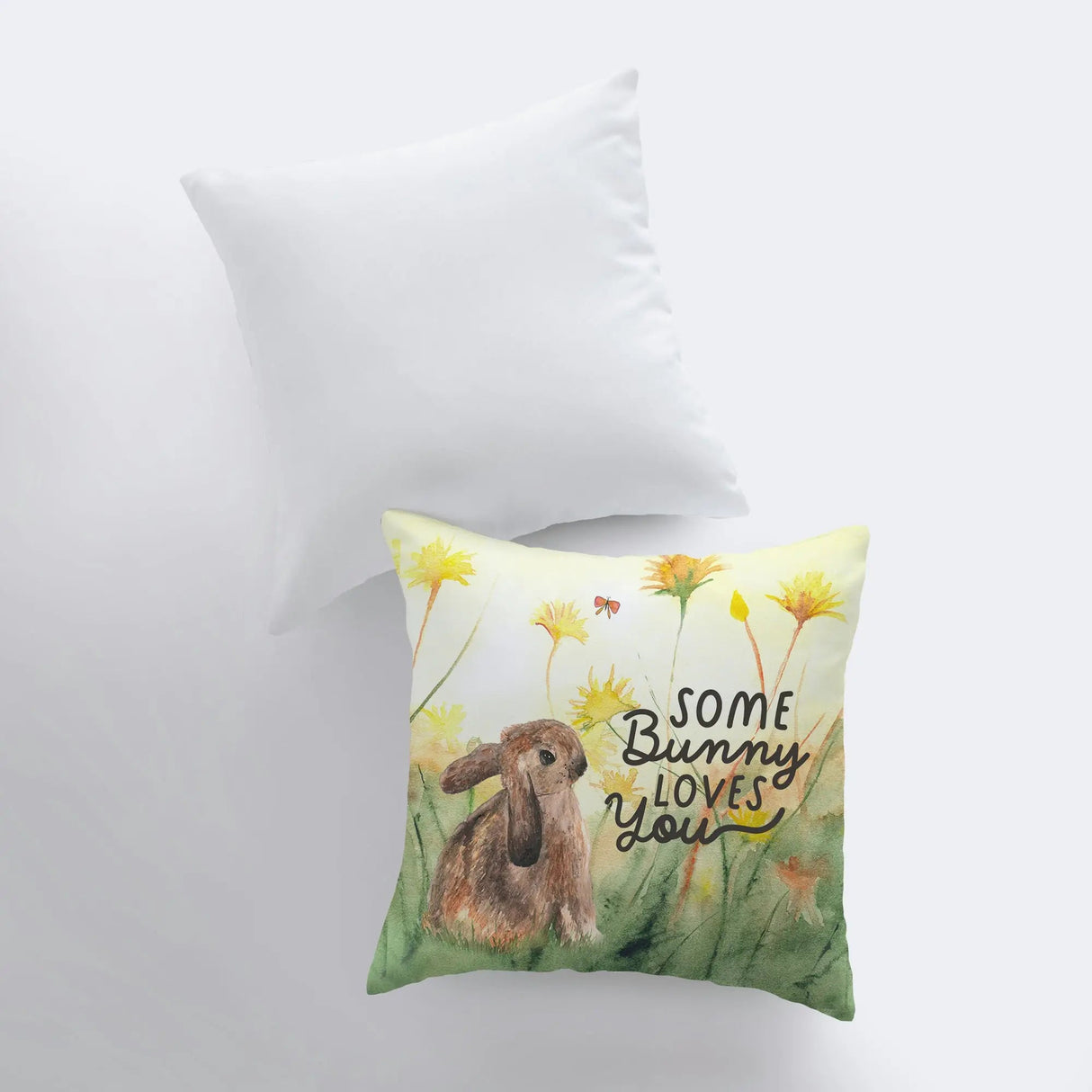 Some Bunny Loves You | Pillow | Throw Pillow | Home Decor | Love Pillow | Rustic Home Decor | Tiny House Decor | Lumbar Pillow by UniikPillows