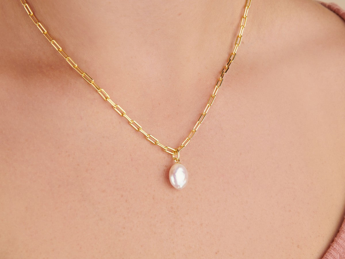 Sophia Pearl Necklace Charm by Little Sky Stone