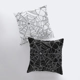 SpiderWeb Black Pillow Cover | Fall Décor | Halloween Pillows | Halloween Décor | Fall Throw Pillows | Cute Throw Pillows by UniikPillows - Vysn