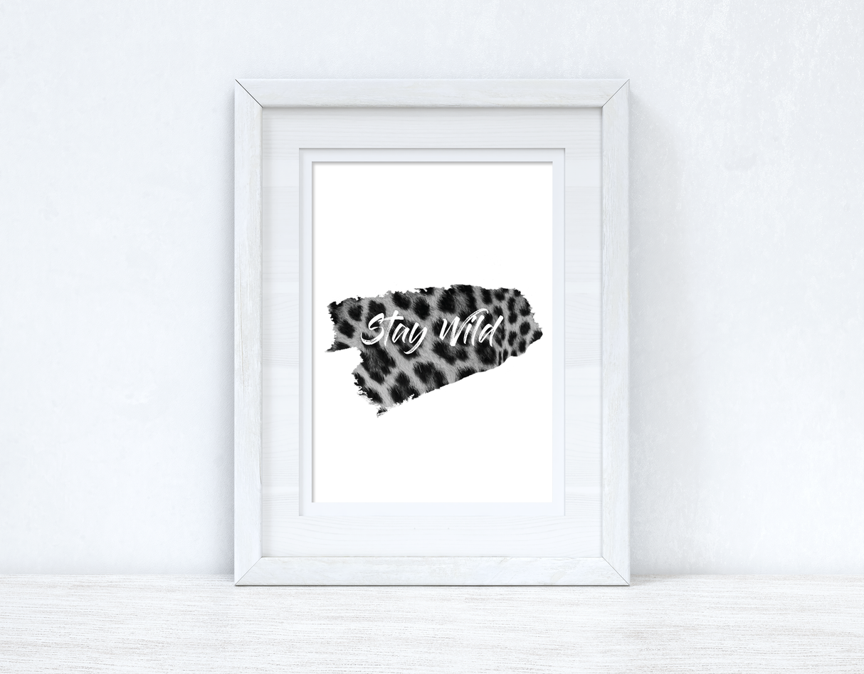 Stay Wild Animal Tiger Print Dressing Room Simple Wall Decor Print by WinsterCreations™ Official Store