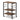 3-Tier Kitchen Baker's Rack Microwave Oven Storage Cart with Hooks-Rustic Brown