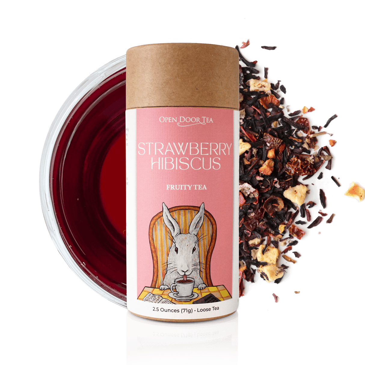 Strawberry Hibiscus by Open Door Tea CT