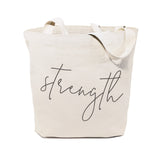 Strength Gym Cotton Canvas Tote Bag by The Cotton & Canvas Co.