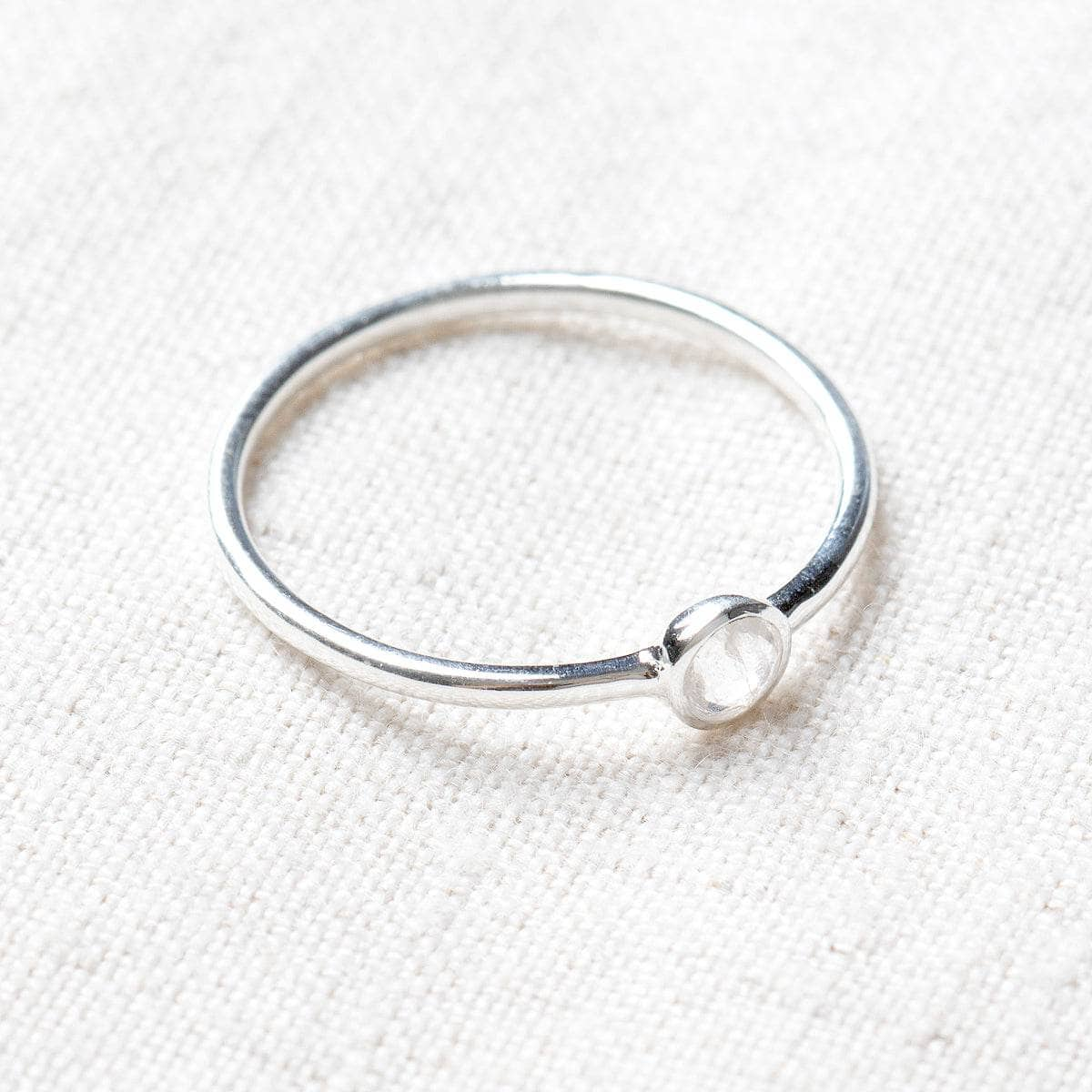 Herkimer Diamond Silver or Gold Ring by Tiny Rituals