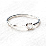 Herkimer Diamond Silver or Gold Ring by Tiny Rituals