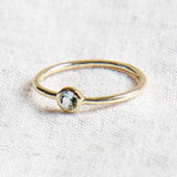 Blue Topaz Silver or Gold  Ring by Tiny Rituals