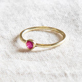 Ruby Silver or Gold Ring by Tiny Rituals