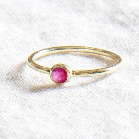 Ruby Silver or Gold Ring by Tiny Rituals