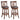 360° Swivel Counter Height Chairs with PU Leather Cushioned Seat and Footrests-30 inches