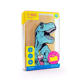 T-Rex Flask Style Pop Art Water Bottle | Flat Profile Fits in Handbag | BPA Free and Dishwasher Safe by The Bullish Store